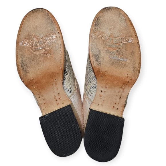 Freebird by Steven Malena Weathered Leather Mule Style Oxford Shoes - Picture 10 of 12